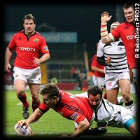 Munster Zebre JJ Hanrahan try
